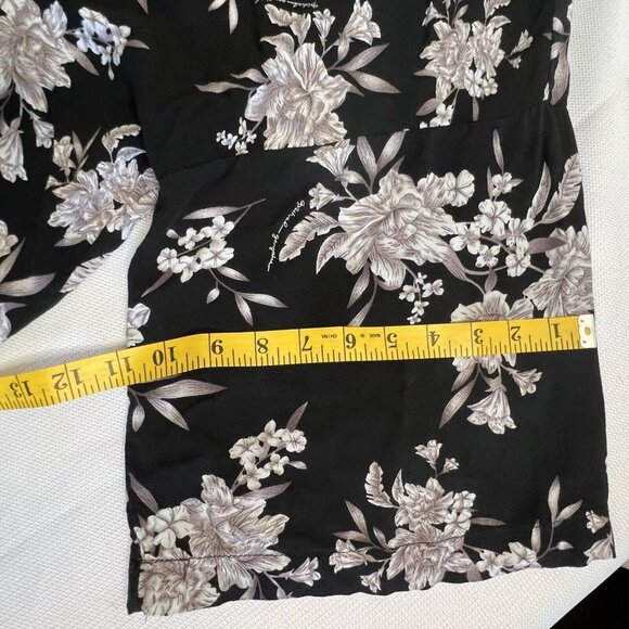 Spiritual Gangster Womens Maya Kimono Robe One Size Black Floral Lightweight - Picture 6 of 9